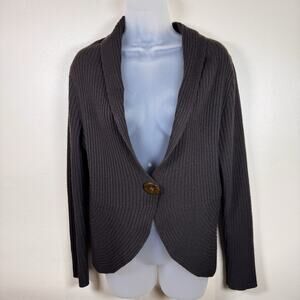 VTG Talbots Sweater Y2K Fairy Knit Cashmere Silk Size M Phoebe Shawl Collar